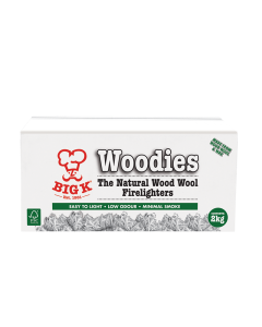 Woodies Natural Wood Wool Firelighters FSC&reg; Certified in a Box (FLBOXWOOD)