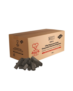 10kg Au Natural Lumpwood Charcoal Briquettes (RCB10) - 13 x 10kg Boxes on a Quarter Pallet
