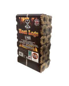 Compressed Saw Dust Heat Logs (LGHEATFSC) - Single FSC&reg; Certified Pack of 12 Heat Logs