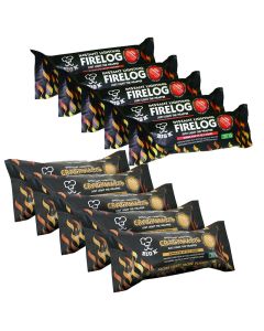 5 x Instant Light Fire Log (LGW10) & 5 x Instant Light Crackle Log (LGWCR) Bundle