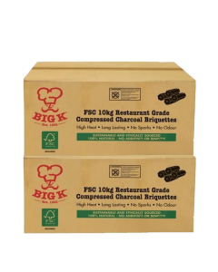 2 x 10kg Au Natural FSC® Certified Lumpwood Charcoal Briquettes (RCB10FSC) Bundle