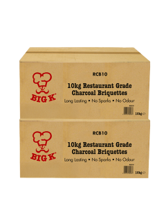 2 x 10kg Au Natural Lumpwood Charcoal Briquettes (RCB10) Bundle