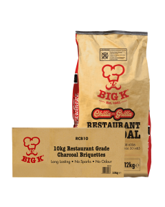 Chilla-Grilla 12kg (RCH12FSC) Restaurant Grade & Au Natural 10kg (RCB10) Lumpwood Charcoal Briquettes Bundle