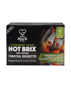 5kg Restaurant Grade Hot Brix - 100% Natural FSC&reg; Certified Charcoal Briquettes (RCB05FSC)