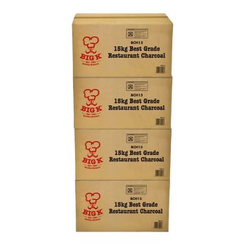 4 x 15kg Flama Restaurant Grade Kachi Stick Charcoal (BCH15) Bundle