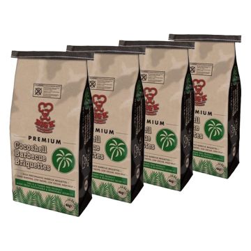 4 x Coconut Shell Briquettes (CONUTB04) Bundle