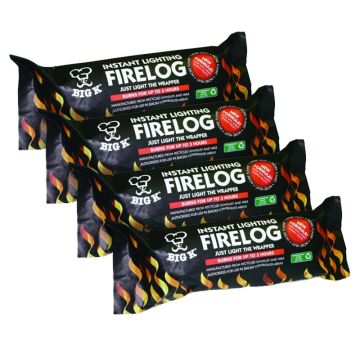 4 x Instant Light Fire Log (LGW10) Bundle