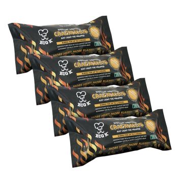 4 x Instant Light Crackle Log (LGWCR) Bundle
