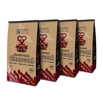 4 x Premium Grade Lumpwood Charcoal FSC® Certified (PCH05FSC) - 5kg Bag Bundle
