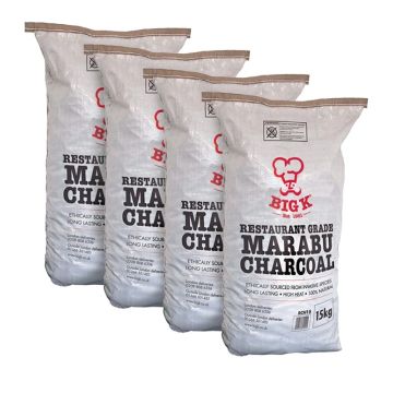 4 x 15kg Professional Marabu Lumpwood Charcoal (RCH15) Bundle