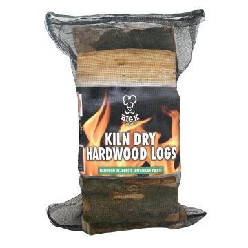 Kiln Dried Hardwood Logs (LG01KD) FSC® Certified and Grown in Britain - Net Bags