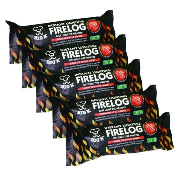 5 x Instant Light Fire Log (LGW10) Bundle