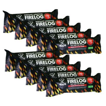 10 x Instant Light Fire Log (LGW10) Bundle