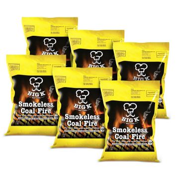 6 x Smokeless Coal (SCF10) - 10kg Bag Bundle