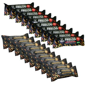 10 x Instant Light Fire Log (LGW10) & 10 x Instant Light Crackle Log (LGWCR) Bundle