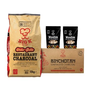 Chilla-Grilla Gourmet Professional Barbecue Charcoal Bundle