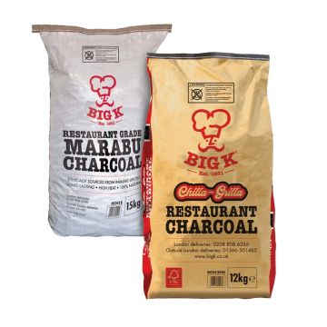 Chilla-Grilla 12kg (RCH12FSC) & Marabu Charcoal 15kg (RCH15) Lumpwood Charcoal Bundle
