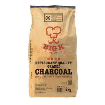 12kg Dura Restaurant Grade Lumpwood Charcoal (ACH12) - Single Bags to Full Pallet Options