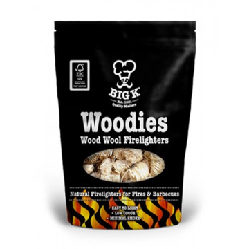 Woodies Natural Wood Wool Firelighters FSC® Certified Bag (FLWOOD)