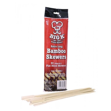Extra Long Flat Bamboo Skewers - Pack of 50 (ZSK30)