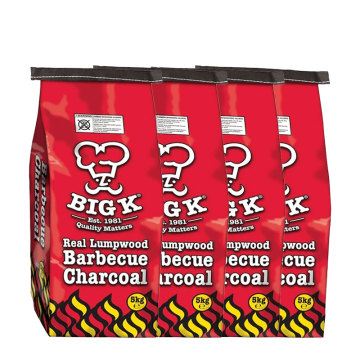 4 x Real Lumpwood Charcoal 5kg (CH05W) Bundle