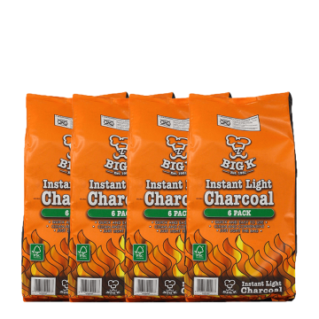 4 x Six Individual Bags of Instant Light Lumpwood Charcoal FSC® Certified (IL06FSC) Bundle