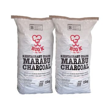 2 x 15kg Professional Marabu Lumpwood Charcoal (RCH15) Bundle