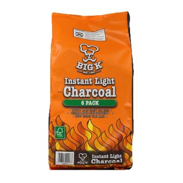 Six Individual Bags of Instant Light Lumpwood Charcoal FSC® Certified (IL06FSC)